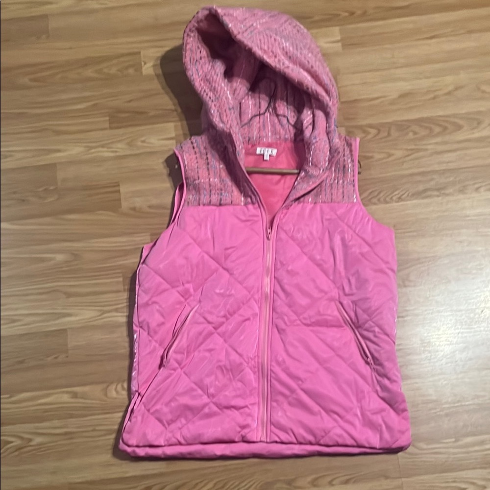 Pink Hooded Vest
